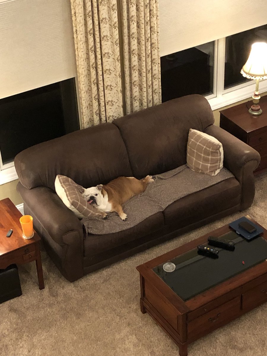 Nope, I’m not coming to bed, I’m good right here unless you want to carry me up. 🤣🤣