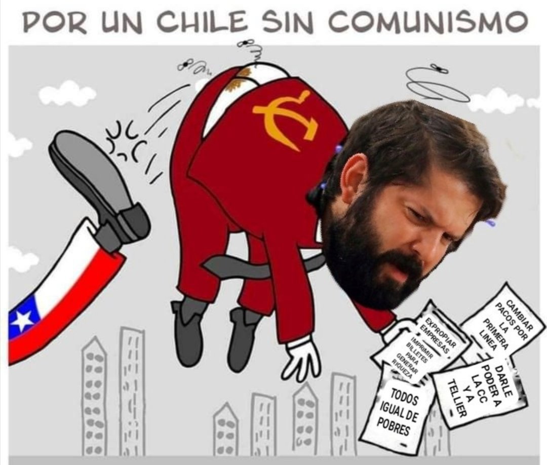 AngelDLaCruz_'s tweet photo. Gracias a Kast y a Dios, Chile será la tumba del comunismo otra vez
#nomascomunismo #KastHizoJusticia #ChileSinComunismo #BoricEsComunista #ToleranciaCero #pautalibre #meaculpaTVN #ContigoCHV #MuchoGustoMega #enacional #DebateAnatel2021 #DebateAnatel #BoricHambreYMiseriaParaChile https://t.co/Jssg7jPMYA