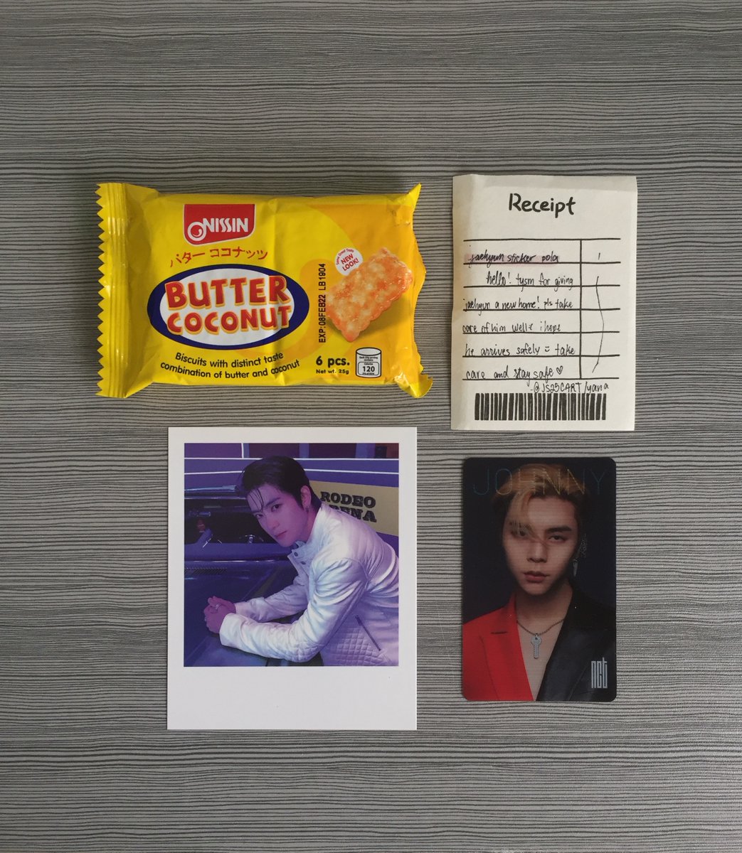 214kart's tweet photo. ꒰ #JHYUNCART_mails |  #JS25PROOFS ꒱ 

𓂋 ✶ @JS25CART
      ↳ hi! thank you so much for letting me adopt jh and for packing it safely ( n for the butter coconut !! ) ☻ https://t.co/wERF9wYoK2