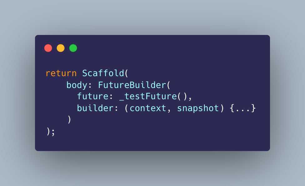 When working with Futures and FutureBuilders, it is recommended not to execute the Future methods inside the FutureBuilder.

I learned it the hard way!

Read on to know why 👇🏻

#flutter #flutterdev