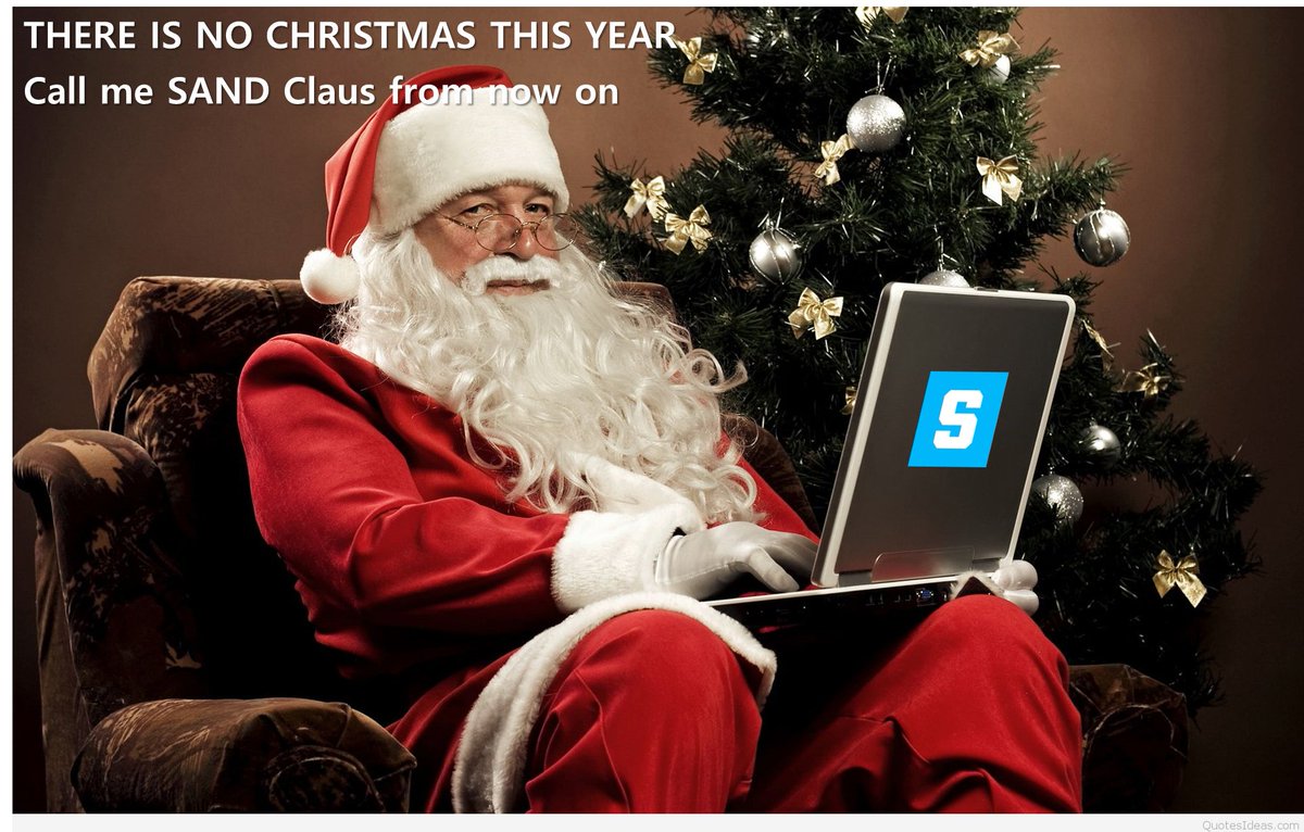 simgeumsun's tweet photo. @TheSandboxGame No Santa Claus! SAND Claus!! #sandbox #SandboxAlpha https://t.co/aDBTXorQCr