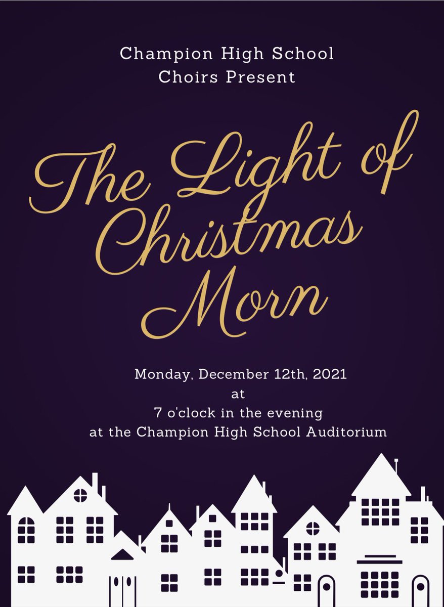 Come see our Winter Concert Monday at 7!