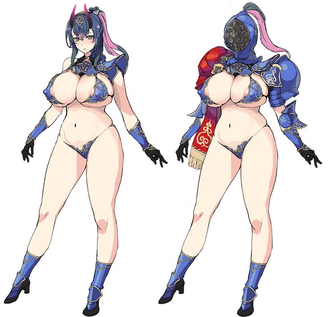 いろいろ開発されている設定のビキニアーマーの女騎士 