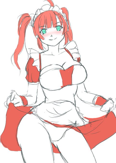 #アズレン版深夜の真剣お絵かき60分一本勝負
肌色塗るとアレなのがねえ… 