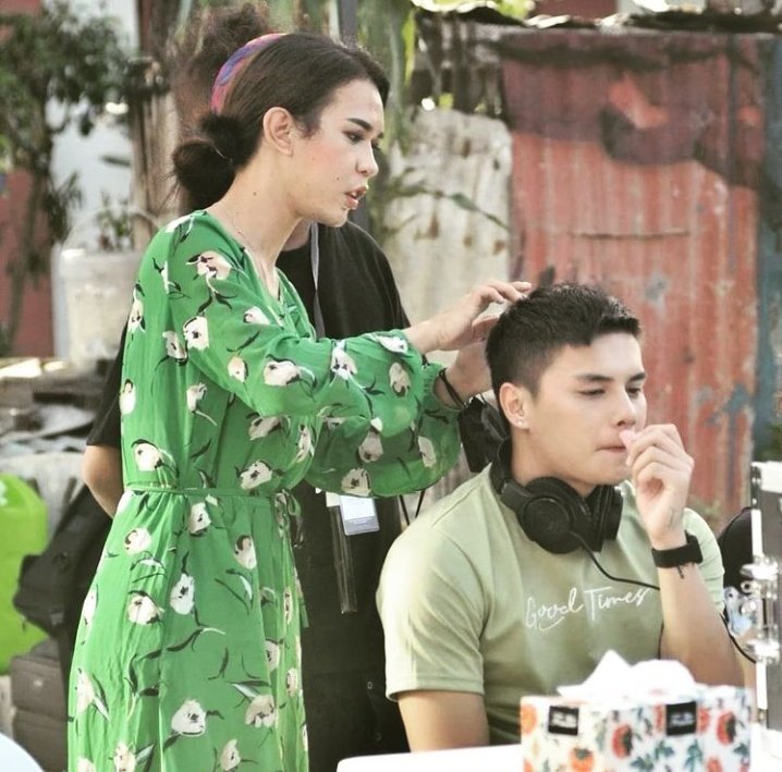 rhandlyn_b's tweet photo. Hi gab! (@iamr2alonte ) 😎💚🖤 #TheGoodbyeGirl coming soon https://t.co/0jByQ8JFc8