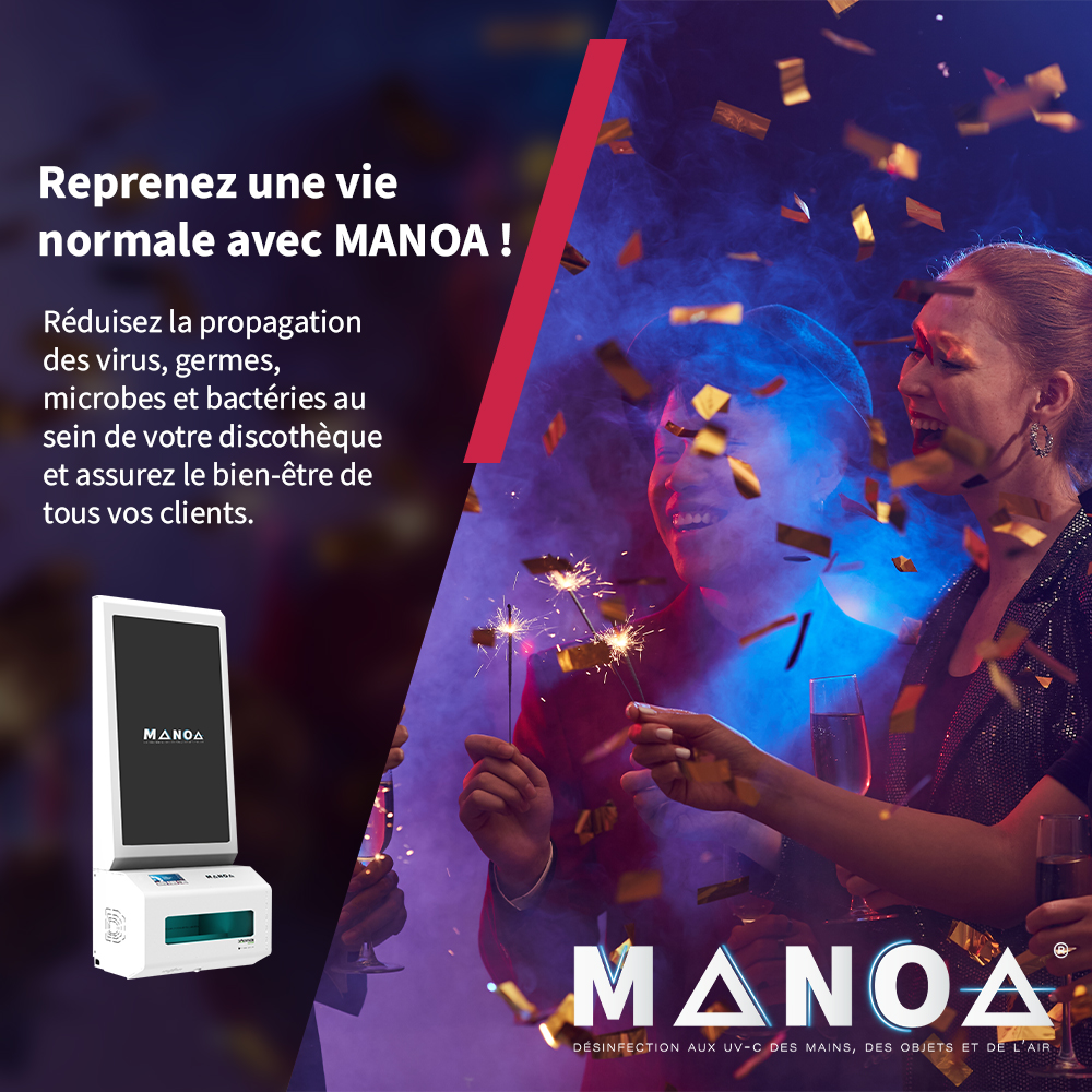 Technologie UVC à haut rendement, germicide, qui détruit toutes formes de micro-organismes, le MANOA UVC est fait pour la désinfection des mains et des petits objets de vos clients afin qu’ils puissent s’amuser dans votre discothèque en toute sérénité.
📳09 70 07 70 00
#santé