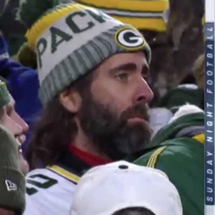 PardonMyTake's tweet photo. Aaron Rodgers sends this guy to his family events https://t.co/3hozW2OyHW