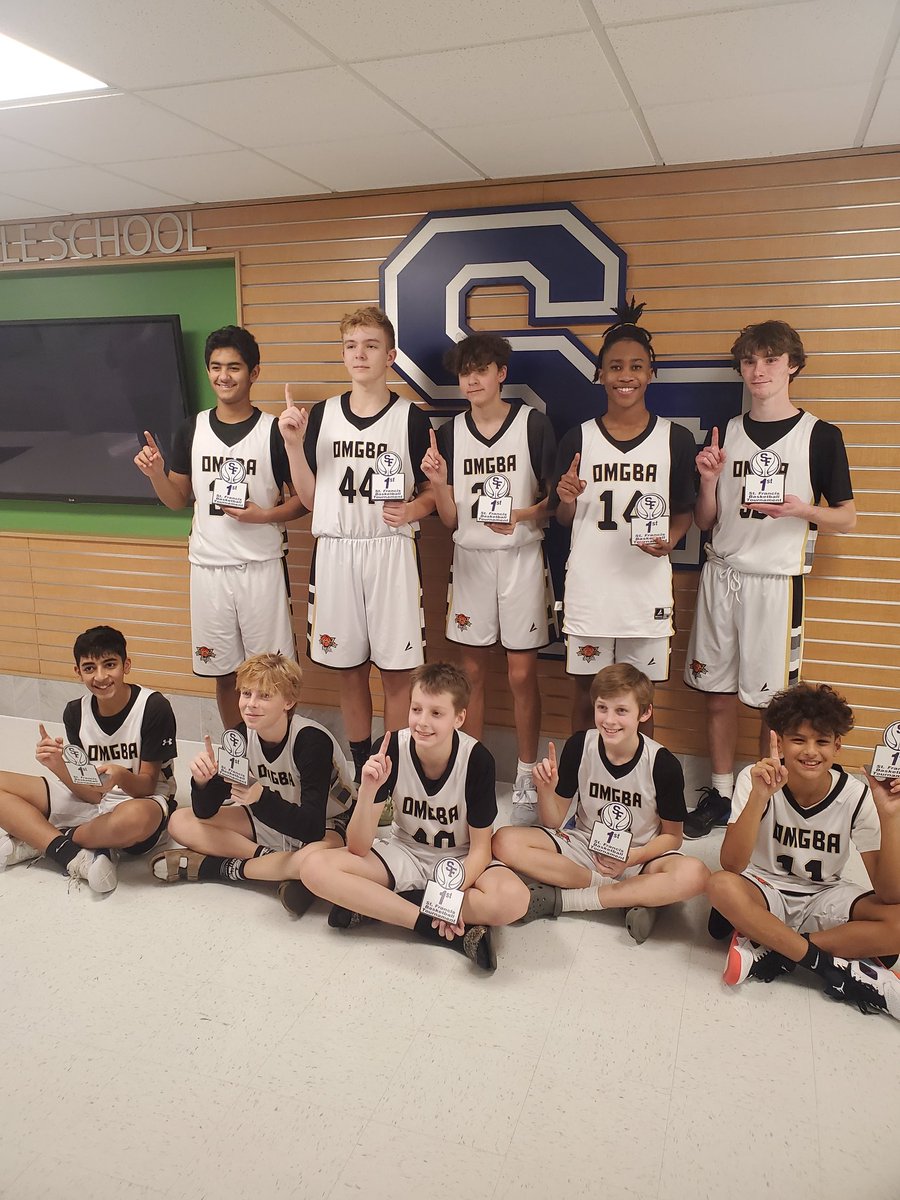 Congrats to OMGBA team 8.5 on a Championship win at the St Francis tournament this weekend. Great work boys! 🥇🏆🏀 #OMGBA <a href="/OMGBAHoops/">OMG Basketball</a>