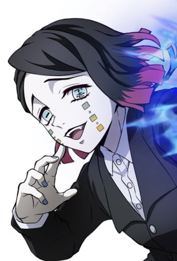 鬼滅の刃 ゲーム立ち絵撮影でアイドルみたいなポーズを取る十二鬼月 瑚潟のイラスト