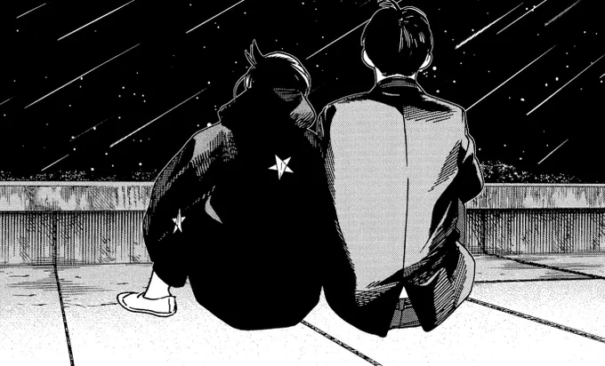 【今夜12/13は #ふたご座流星群 】肉眼で見える最大級の流星群🌟特に月🌙の沈んだ午前2時以降は1時間に40個も見えるとか⁉️ガンタとイサキも空を見上げてるかも…😌  #君は放課後インソムニア https://t.co/08ni2cedlS 