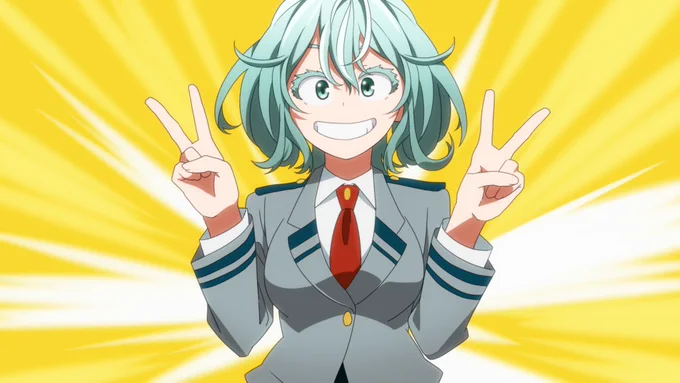 葉隠ちゃん、色は分からないけど、つまりこういう事だってばよ。(アニメのシーン真似てます)
#ヒロアカ本誌 