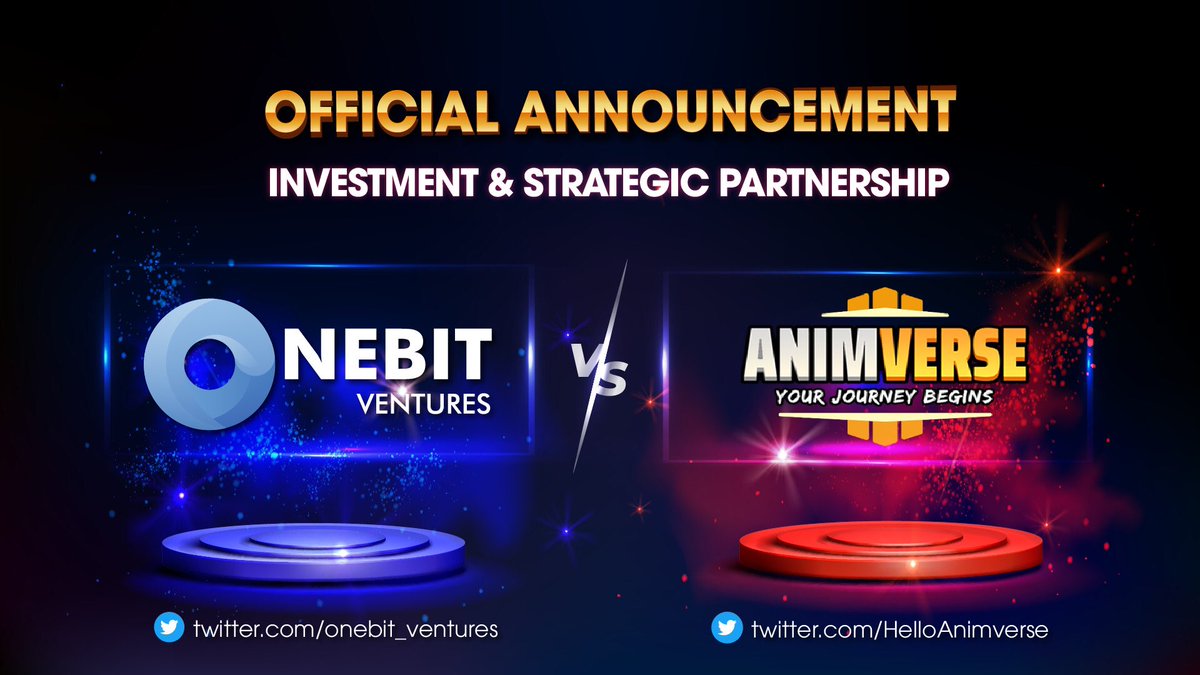 onebit_ventures's tweet photo. 🎉 INVESTMENT ANNOUNCEMENT: ONEBIT VENTURE x ANIMVERSE 

We’re excited to announce our new investment &amp; strategic partnership with @HelloAnimverse - a metaverse play-to-earn MMORPG game inspired by global phenomenon Animes/Mangas like Dragon Ball, Naruto, OnePiece 🤩 https://t.co/9adAJLJyaE