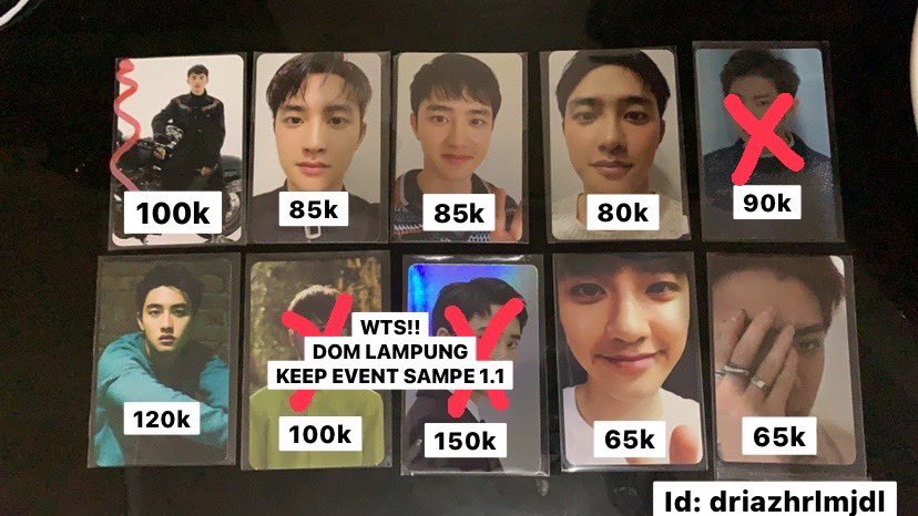 WTS INA PC D.O. DO KYUNGSOO
-dftf pb 1
-cushion
-empathy digipack
-lmr romantic japan
-lmr korea
-sehun 

🏡 bandar lampung
✅ include packing, admin fee
✅bisa oren, freeong
✅keep event
🌵 take all: split payment
✨good condi✨

Tags wts pc exo d.o. do kyungsoo wtb wtt wto