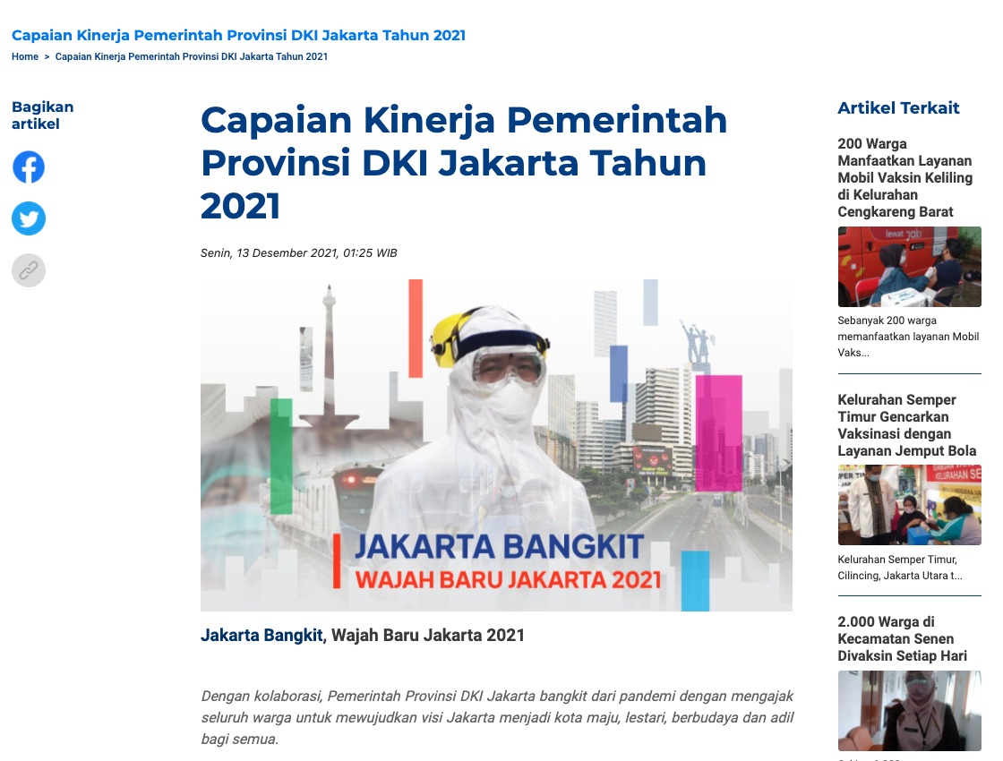 tatakujiyati's tweet photo. Apa sih hasil kerja Anies di Jakarta? Pertanyaan itu sering melintas di komentar twitter. Hasil kerjanya banyak, tp kita repot jelasin satu2. Nah kini Pemprov DKI bikin publikasi capaian kinerja 2021. Teman2 yg ingin tahu tinggal klik di tautan berikut. https://t.co/BOG6F1naGD https://t.co/QSNQSCKD0t