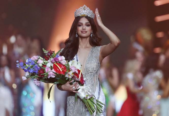 sachin_inc's tweet photo. Hearty congratulations to #HarnaazSandhu for winning the title of #MissUniverse and making all of us proud. 👏👏👏 https://t.co/JkLBVVVGRM