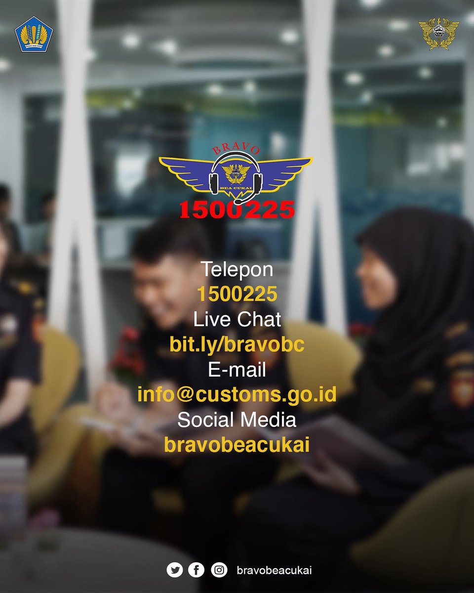 bravobeacukai's tweet photo. -dalam jangka waktu maksimal 5 hari dengan melampirkan surat keterangan dari instansi berwenang. (5/5)
#beacukai #bravobeacukai #beacukaimakinbaik #transforMoF #kementeriankeuangan #berubahbutuhkita #berubahbutuhkamu https://t.co/AUn6dqG2mb