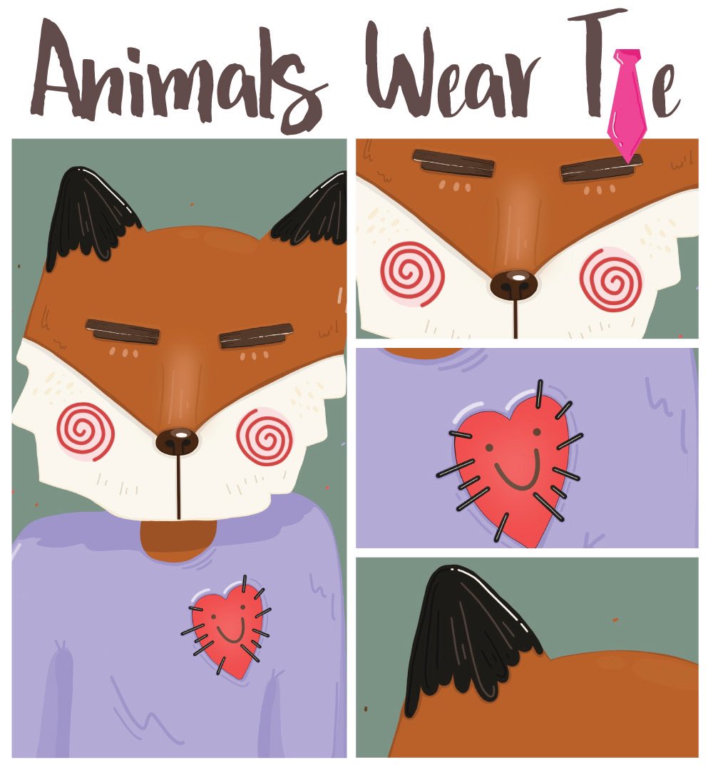 opensea.io/collection/ani…

New NFT drop!!

A recreation from my classroom doodles. This is "Mr. Sleepy Fox"
It's one of my favorite from back then!! 💜🦊 He's looking his best in this purple sweater. 

0.08 ETH
Super exclusive and full of stories! 

#AnimalsWearTie #NFTs #NFTdrop