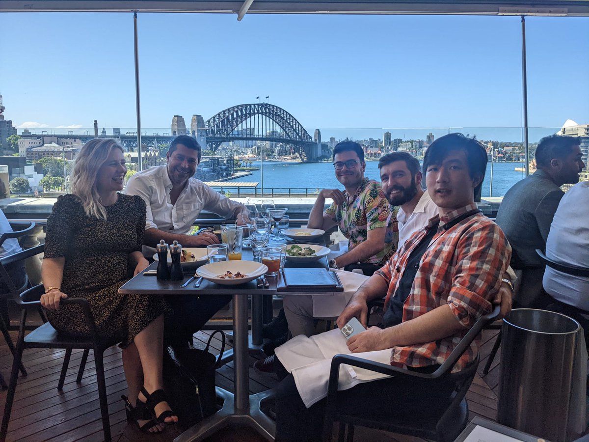 PlasmaLeapTech's tweet photo. Xmas party. Making the Irish office jealous 🧑‍🎄#plasmaleap #cafesydney #team #smallbusiness #startup #mashedpotato #view https://t.co/nhsKCdXwoo