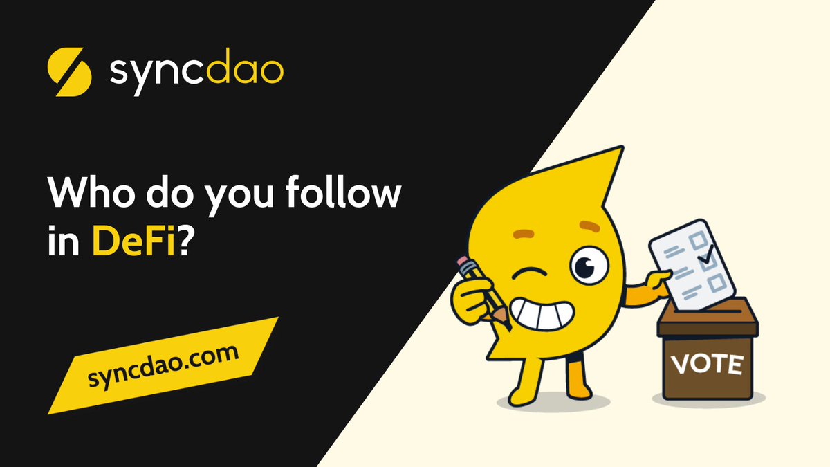 SyncDAO's tweet photo. People, coins, or projects? Tweet your answers! https://t.co/0ro8X0uVtp