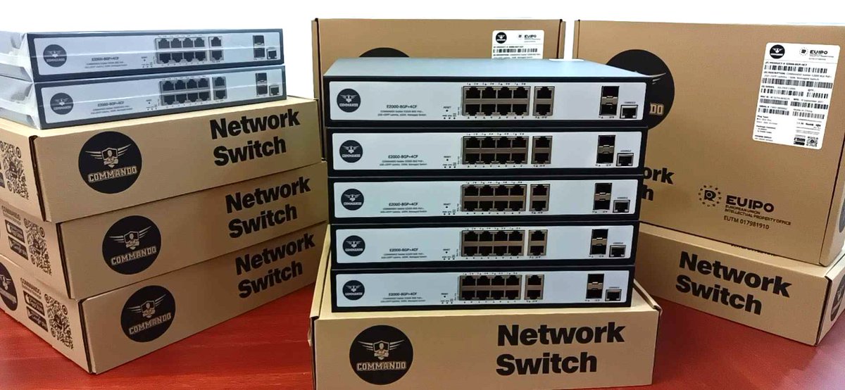 BytesNetworth's tweet image. Commando Network Switches
**Authorized Distributors**
@commandonetworks 
Enterprise level management features, latest innovative energy-efficient technology, Effective Management, Cost Effective, Go Green with Your Ethernet, L3 Managed Core Switch

#networkswitches#commando