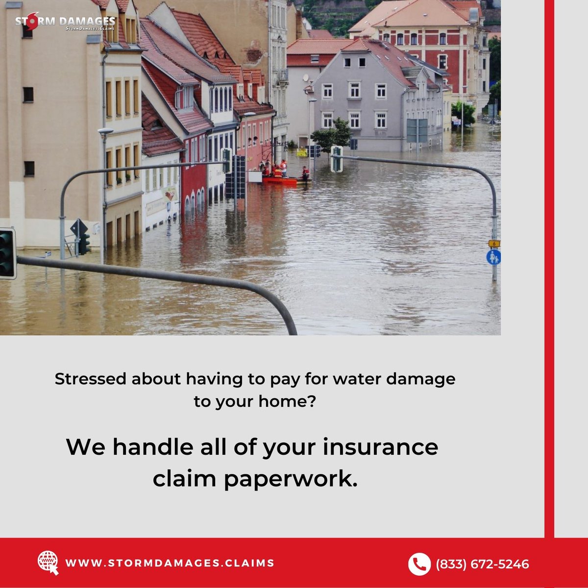 Stressed about having to pay for water damage to your home? We handle all of your insurance claim paperwork. #stormdamages #FloodDamage #WaterDamage #WindDamage #stormdamages #tornadoes #floods #hurricanes #insuranceloss #waterdamage #waterdamagerepair #waterdamagespecialist