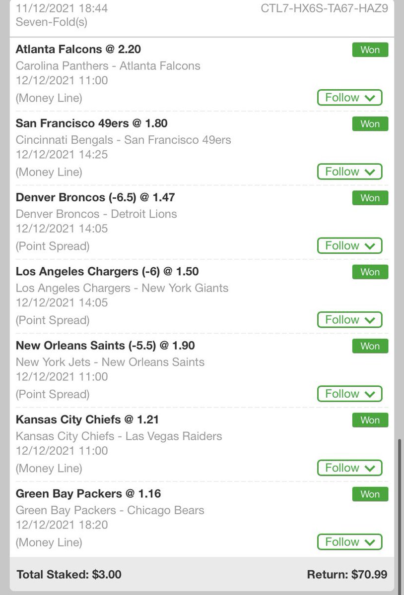 kyledziwenka6's tweet photo. Parlay hit today what’s good. #GamblingTwitter #parlays #7leg #SLIM https://t.co/wkJoqMImcN