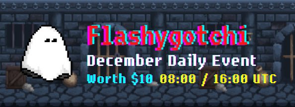 FlashBoys_fi's tweet photo. #Flashygotchi December Daily Event
🗓 Period: 13 December ~ 31 December
⏰ Every day, 16:00 and 00:00 UTC Time
💰 $10 Each Box
🎰 Up to 10% winning chance
👻 https://t.co/INKCm7oe3e https://t.co/7pJ4iiCOm8