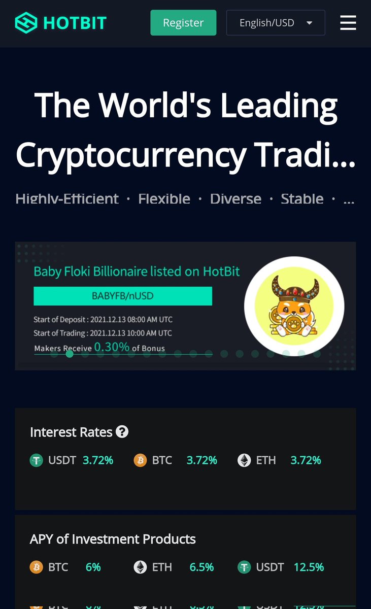BabyFlokiBLN's tweet photo. We are on HOTBIT's Homepage right now 🔥🔥🔥https://t.co/eHyMsYQJCs 🚀💥@hotbit_news #Hotbit #hotbitlisting #CEX #babyflokibillionaire #memecoin #floki #flokiinu #1000x #BSCGems #Crypto #doge #shiba #lowcapgem https://t.co/Ouf6EbOVRV