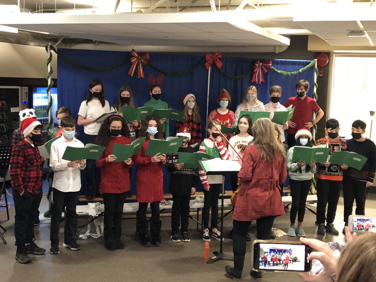 Eagle Mountain choir spreading Christmas cheer at Coquitlam Farmers Market. Thanks Mrs Ipe - they sounded great!