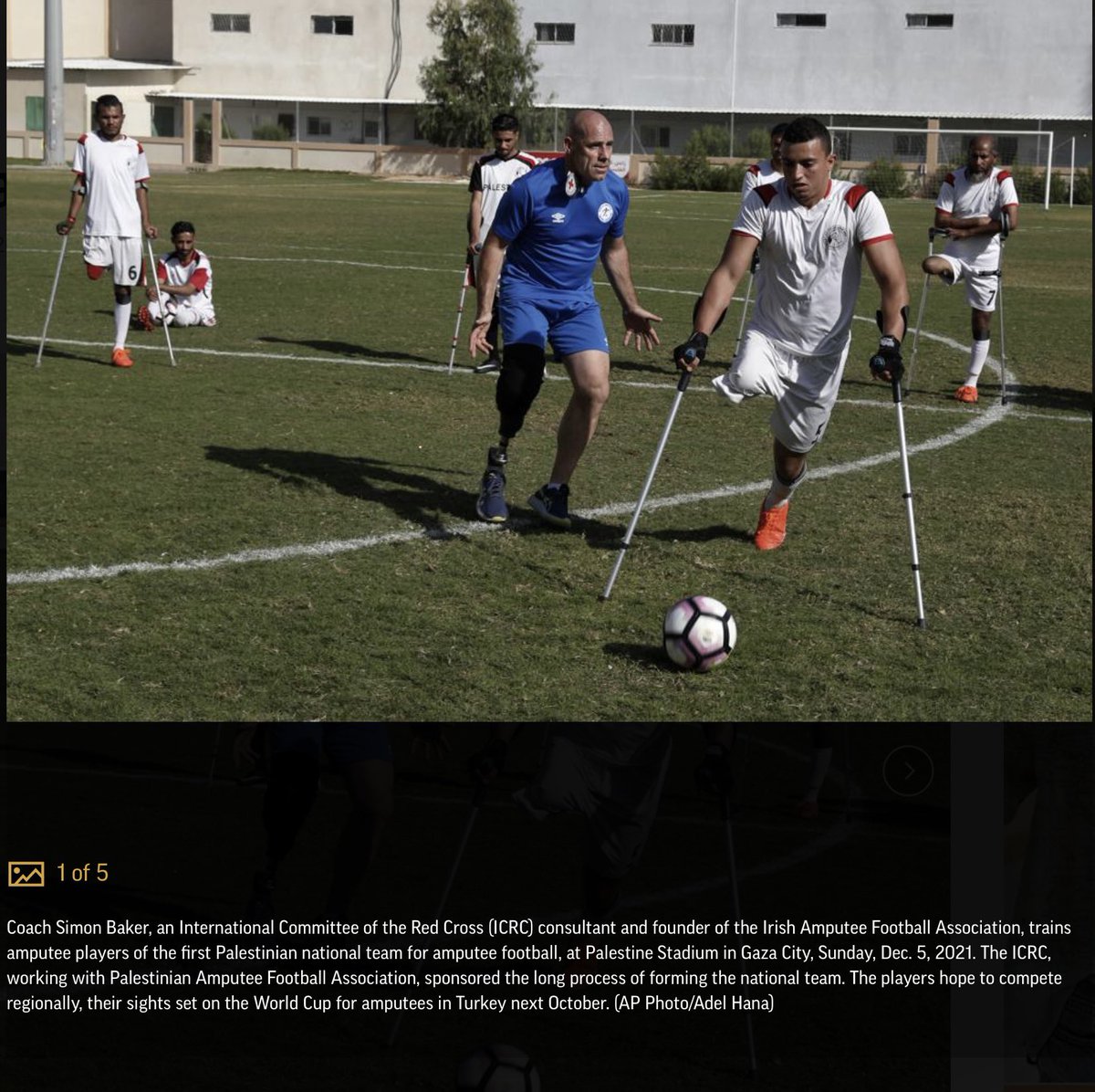 ehab_judeh's tweet photo. the spirit of palestine ❤️
new soccer league helps indigenous semitic palestinian amputees in gaza, palestine cope with war trauma.
#FreePalestine 🇵🇸🕊💕🌙 #SaveGaza #Apartheidisrael #Soccer #peacefromwithin
~ehab
#crescent_heart
source: https://t.co/xMQs8YFSrq https://t.co/4lyaZfXmcA