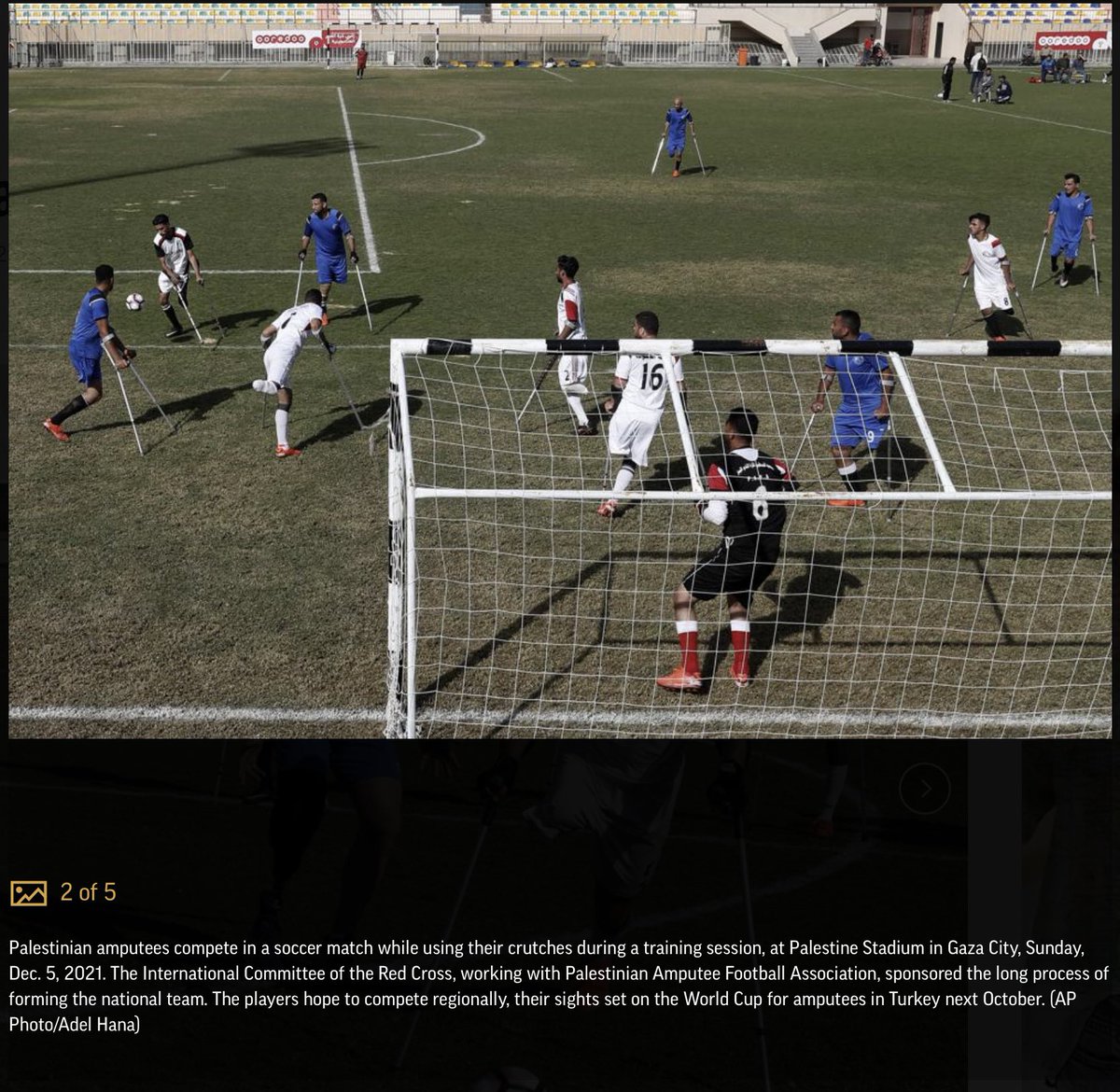 ehab_judeh's tweet photo. the spirit of palestine ❤️
new soccer league helps indigenous semitic palestinian amputees in gaza, palestine cope with war trauma.
#FreePalestine 🇵🇸🕊💕🌙 #SaveGaza #Apartheidisrael #Soccer #peacefromwithin
~ehab
#crescent_heart
source: https://t.co/xMQs8YFSrq https://t.co/4lyaZfXmcA