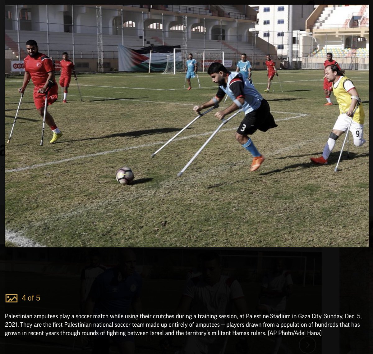 ehab_judeh's tweet photo. the spirit of palestine ❤️
new soccer league helps indigenous semitic palestinian amputees in gaza, palestine cope with war trauma.
#FreePalestine 🇵🇸🕊💕🌙 #SaveGaza #Apartheidisrael #Soccer #peacefromwithin
~ehab
#crescent_heart
source: https://t.co/xMQs8YFSrq https://t.co/4lyaZfXmcA