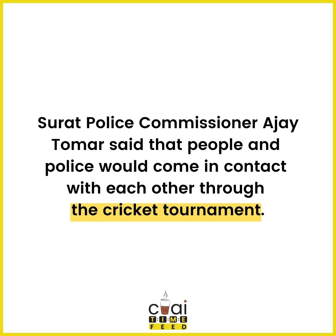 ChaiTimeFeed's tweet photo. The night light cricket tournament has been organized by the Limbayat police of Surat. 

#nightlight #cricket #crickettournament #youth #appealed #president #people #controlcrime #BJP #suratpolice #police #suratcitynews #surat #suratcity #citynews #suratnews #chaitimefeed https://t.co/QERw4pn7kN