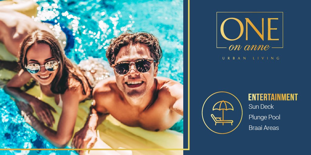 OneOnAnne_'s tweet photo. ⛱️🍹Wind down in our central outdoor relaxation area that includes a plunge pool, braai area, roof terrace and sun deck, amongst other amenities ⛱️🍹 https://t.co/RI1wbLWMbq