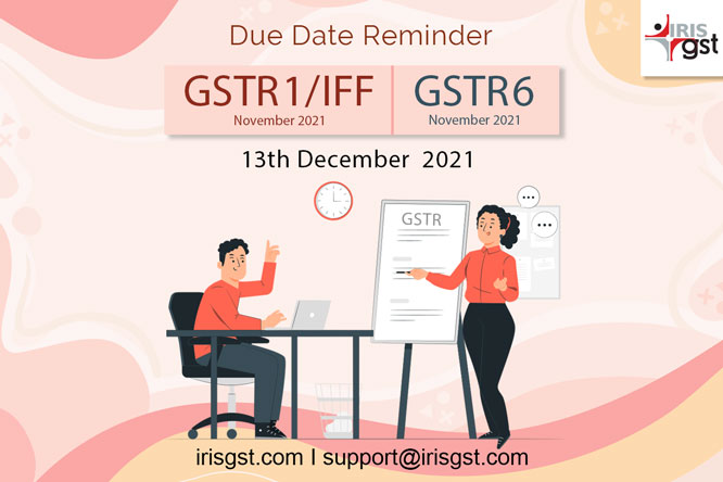 IRISGST's tweet photo. Due Date alert!
Today is the last day to file GSTR 1/IFF and GSTR 6. File your returns to avoid penalties.
#GST #GSTR #GSTReturns #GSTIndia #GSTDueDate #DueDateAlert #GSTR6 #GSTR1 https://t.co/y51c3Thktt