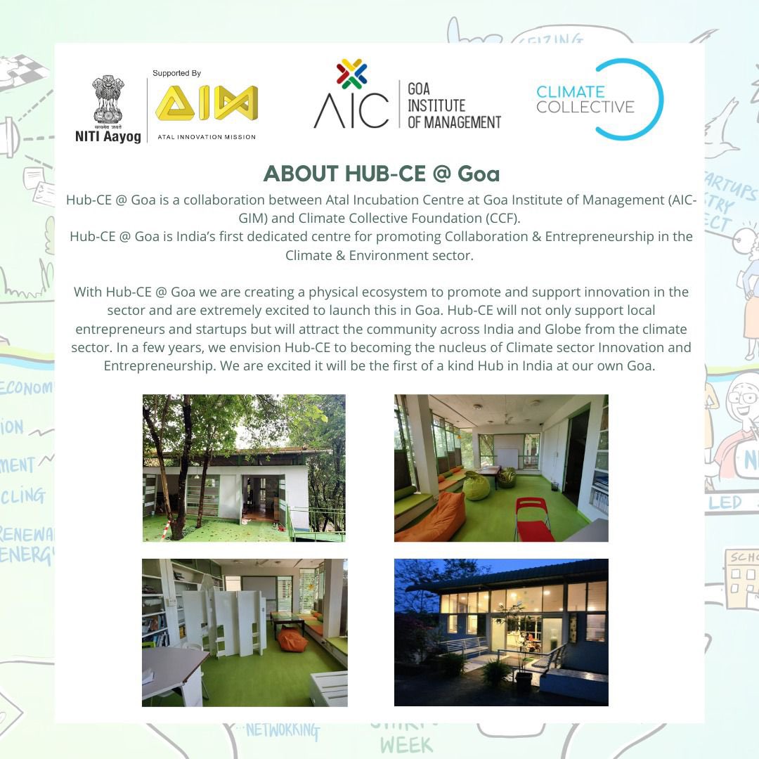 aicgim's tweet photo. Join us at Hub-CE @ Goa for a #workshop on #Upcycling Businesses by Jui Joshi,Partner, @CCollectiveNet.

With Hub-CE @ Goa, we @aicgim are committed to promote &amp; support  #Startups in Climate and Environment Sector.
#AtGoaForIndia #AtGoaForWorld

Register- https://t.co/qJ2mzbkSpT https://t.co/KGYaRnepDr