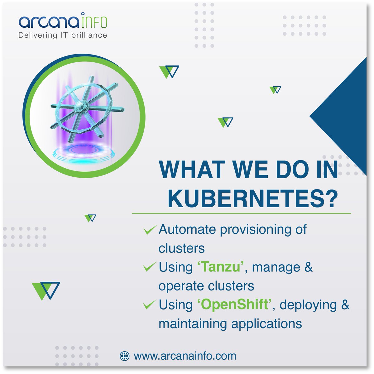BeArcana's tweet photo. We help you move your business faster and cost-efficiently with our Kubernetes Services.
Visit our website https://t.co/yYaS5GkpWp to explore our complete new range of services.
#Arcaninfo #wherewilltechnologytakeyou #kubernetes #kubernetesexperts #techninfo #technologythesedays https://t.co/k2fBt3YiuQ