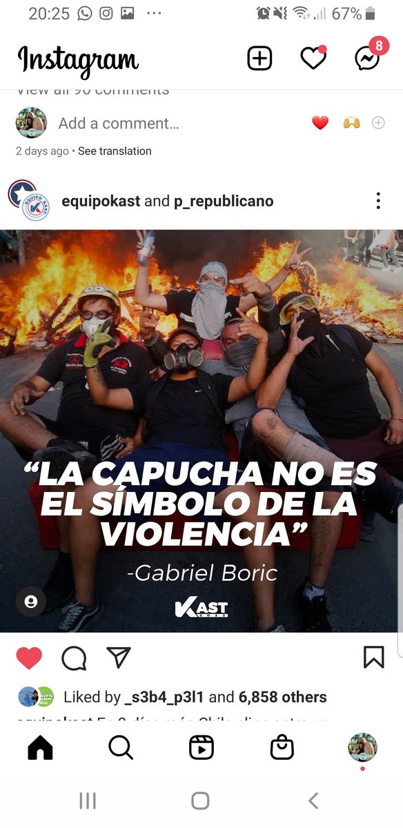 gobraid's tweet photo. @mediabanco Grande kast! Es la verdad #Burric y sus delincuentes solo nos atacan solo por pensar diferente a ellos y pedir #libertadypaz #AtrevetePorKast #AtreveteChile #VotaKast https://t.co/2bsJUUYZO2