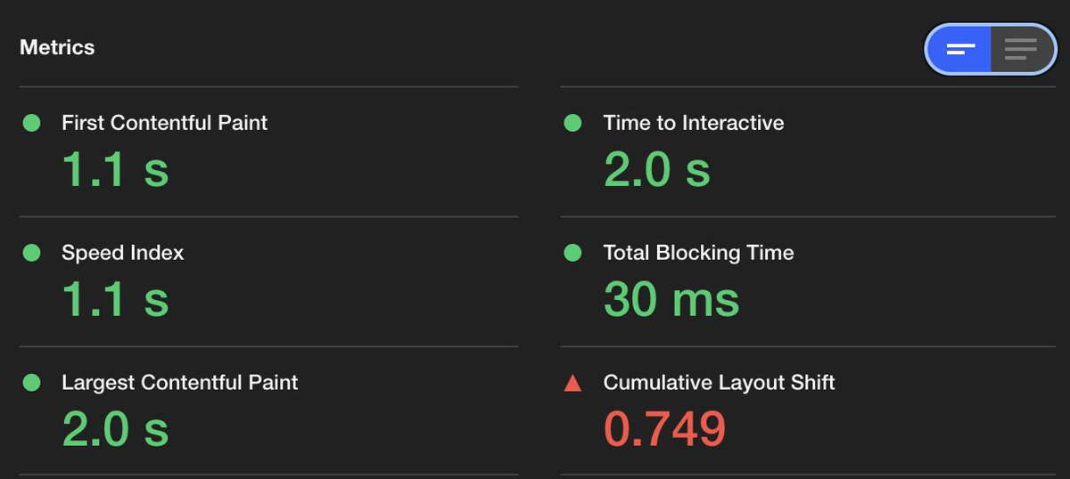TheRealNooshu's tweet photo. There's never been a more important time to have a fast and accessible COVID vaccination booking page, it's literally saving lives. Thankfully Team NHS are already on the ball! 👏👏👏

As always the cookie banner really breaks the CLS score 😭

#webperf #perfReallyReallyMatters https://t.co/QBYTjNJzB3