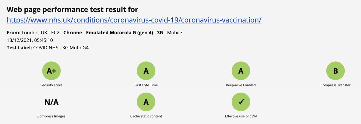TheRealNooshu's tweet photo. There's never been a more important time to have a fast and accessible COVID vaccination booking page, it's literally saving lives. Thankfully Team NHS are already on the ball! 👏👏👏

As always the cookie banner really breaks the CLS score 😭

#webperf #perfReallyReallyMatters https://t.co/QBYTjNJzB3