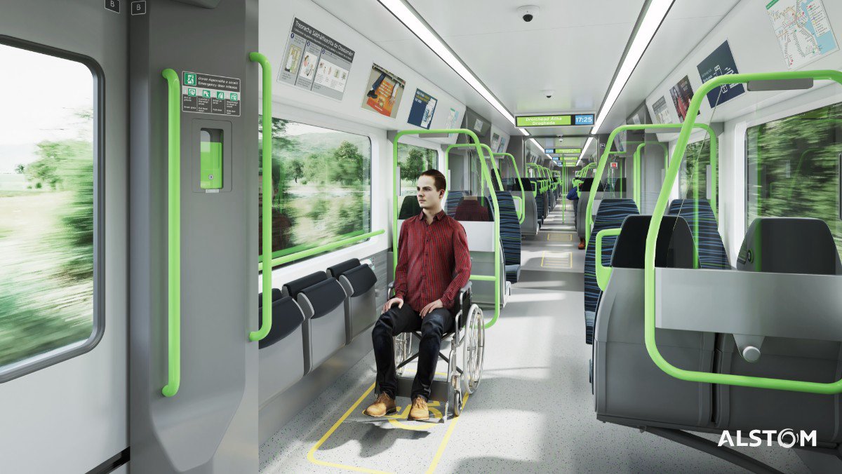 Alstom's tweet photo. We're delighted to have been selected by @IrishRail to provide the most #sustainable fleet of #trains in Irish transport history 🌱🚄🇮🇪
Due to enter service in 2025, the new #electric & #battery-electric fleet will be specially tailored for #DARTPlus.
https://t.co/mtv8u9g3Kg https://t.co/KwCSyTu3UG