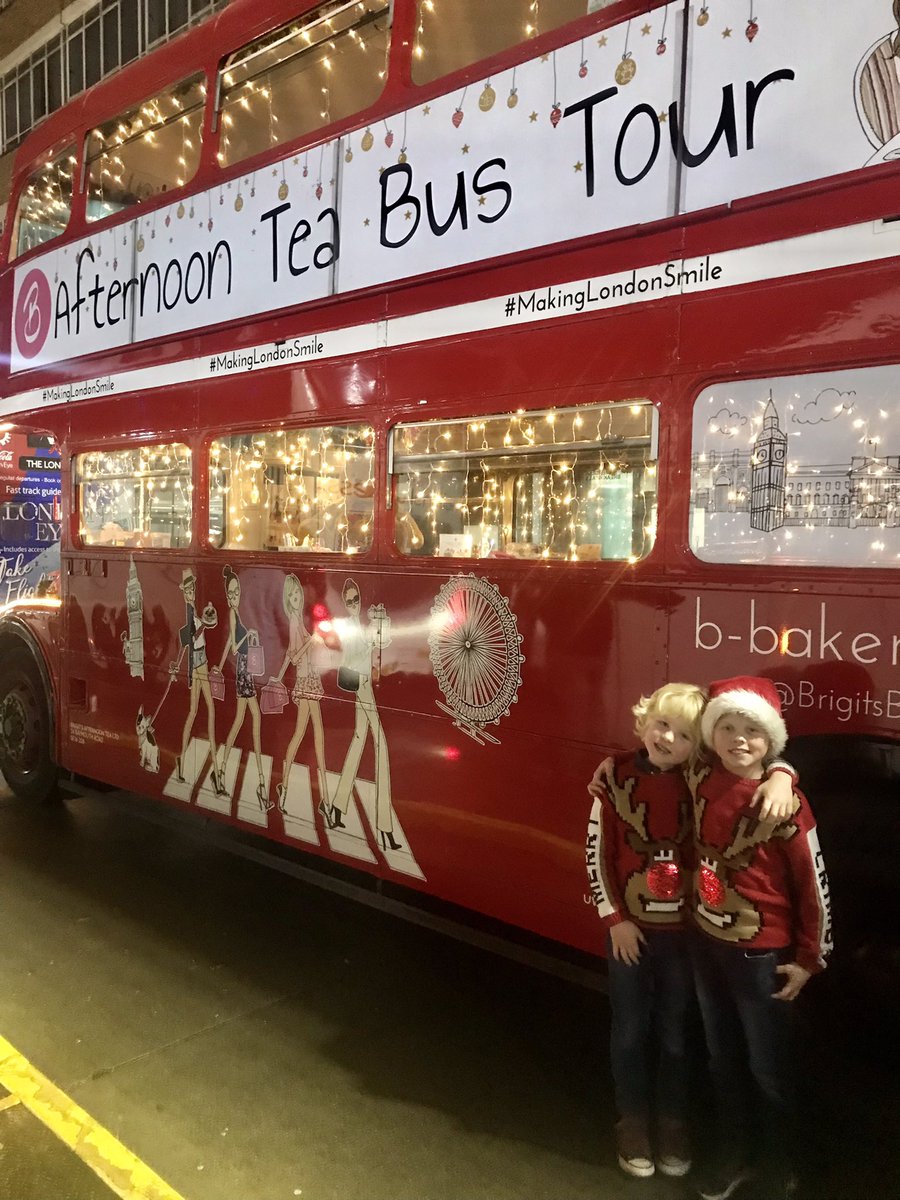 LomasHaley's tweet photo. The best way to see the London Christmas lights…..on board a red bus with afternoon tea. The boys loved it!😁🧁🇬🇧💂‍♀️@5MissDay @MissLilley1 @Kristiesamuel1 @AbbotsPrimary https://t.co/1ohue6yhVV