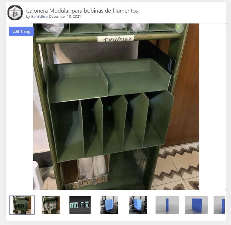 bon3d_Esp's tweet photo. Nuestro proyecto para ordenar rollos de filamento en cualquier estantería ya está listo para descargar en #designs #impresion3d #printer #filament #impresion3despaña #print3d #modular 

https://t.co/JEeNKbeOtE https://t.co/4INUR7fGm6