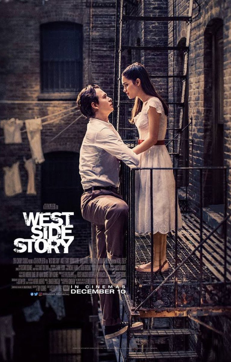BernPritchett's tweet photo. West Side Story!  Wonderful.  Fresh.  

Let go of comparisons to the original because it is completely different.  Enjoy it as a new and exciting film. https://t.co/3qvxpvhRry