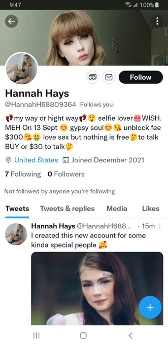 This is not my account please report it. https://t.co/BEzTaeJEv7