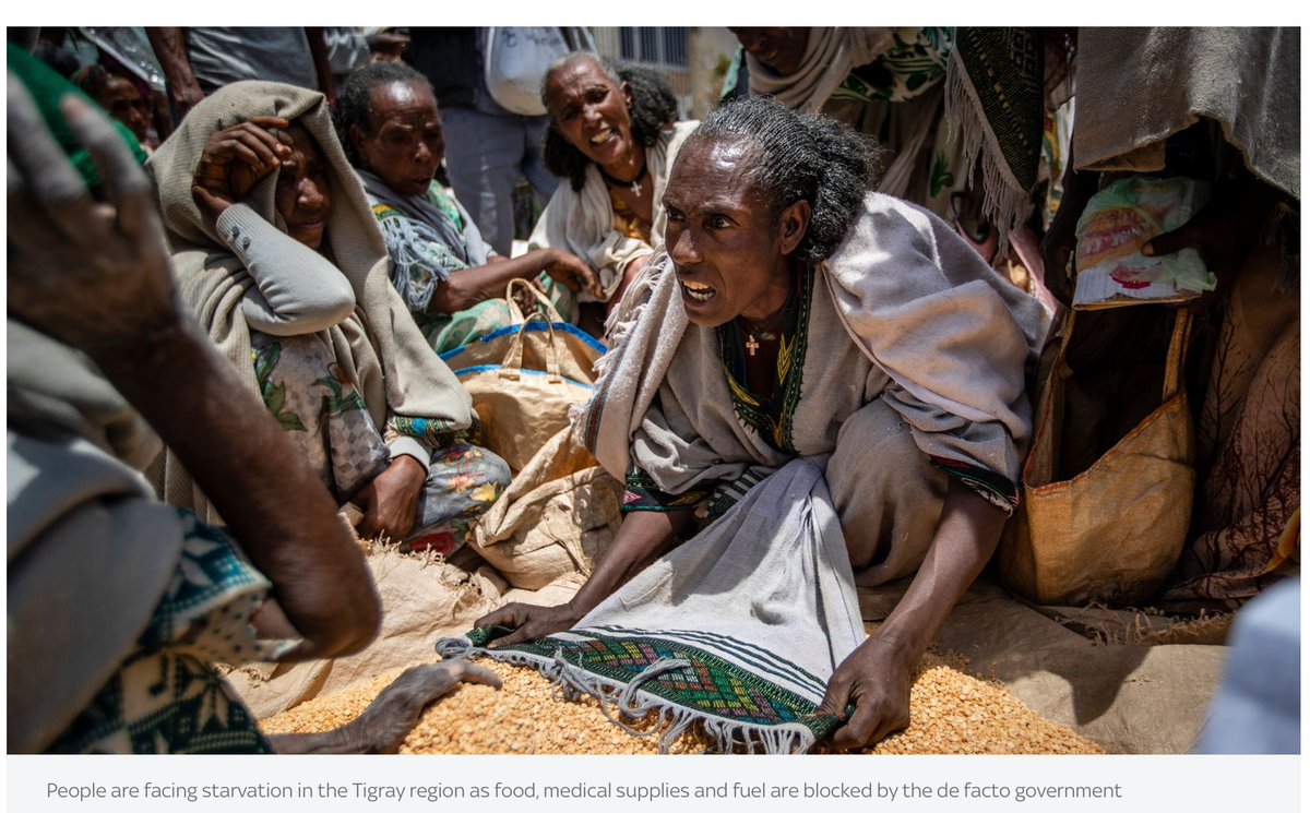 ZemaTigray's tweet photo. Tick Tok🚨  it's time for the world organisations such as @WFP and co to put their ' overdue concern' to reality and work on dropping food  aid via air and land route to the innocent children, women and men of Tigray. #TigrayGenocide #AllowAccessToTigray image taken from @FT https://t.co/9RPkyPVvg3