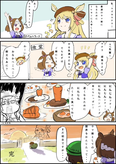 第一話 
スズカステラ、トレセン学園に入学します!
(ウマ娘パロディ)
#ステラの絵画
#鈴花ステラ 
