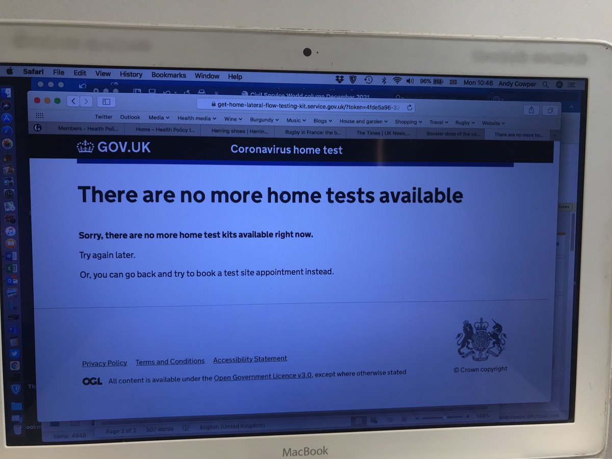 Well, that was £37 billion well spent. 

Not even a ‘notify me when back in stock’ option. 

Lack of the most basic contingency planning. Profound incompetence.
