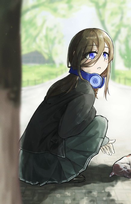 かじき@イラストさんがTwitterに投稿した中野三玖(五等分の花嫁)のイラスト。