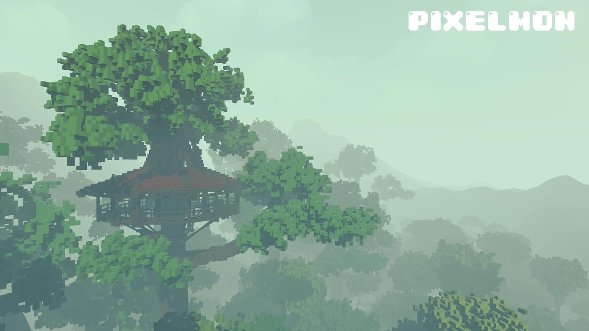 Pixelmon's tweet photo. The planet of Eden awaits you. Journey the vast open world of the #Pixelverse as a Pixelmon Trainer! https://t.co/lrgoz8Rj7Y